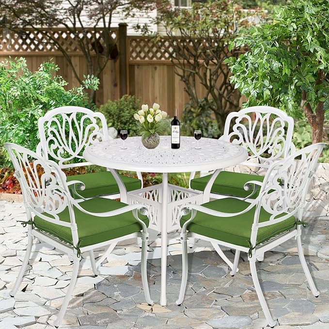 Aluminum Patio Furniture Set for Backyard Garden Deck