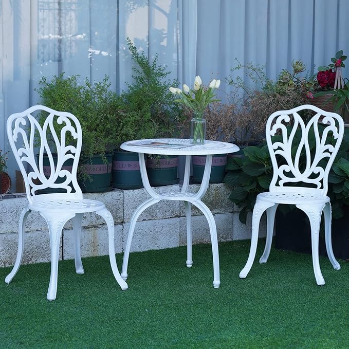 Furniture Set Cast Aluminum Bistro Table Set for LawnGarden