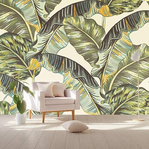 Murwall Banana Leaf Wallpaper