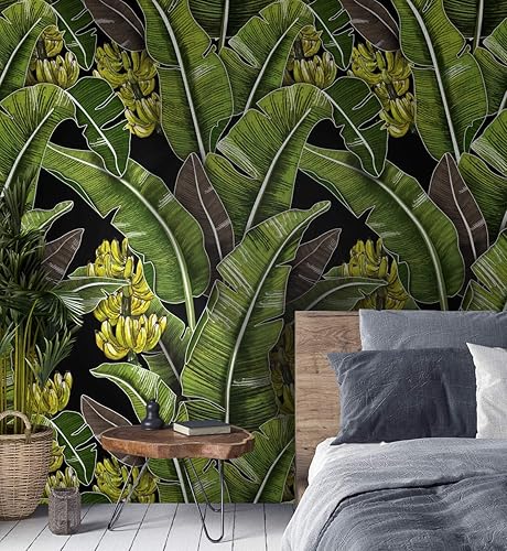 Murwall Banana Leaf Wallpaper